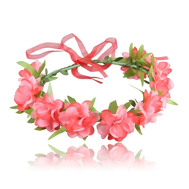 2-Pack: Girl's Floral Style Polyester Hair Accessories