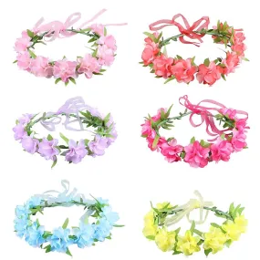 2-Pack: Girl's Floral Style Polyester Hair Accessories