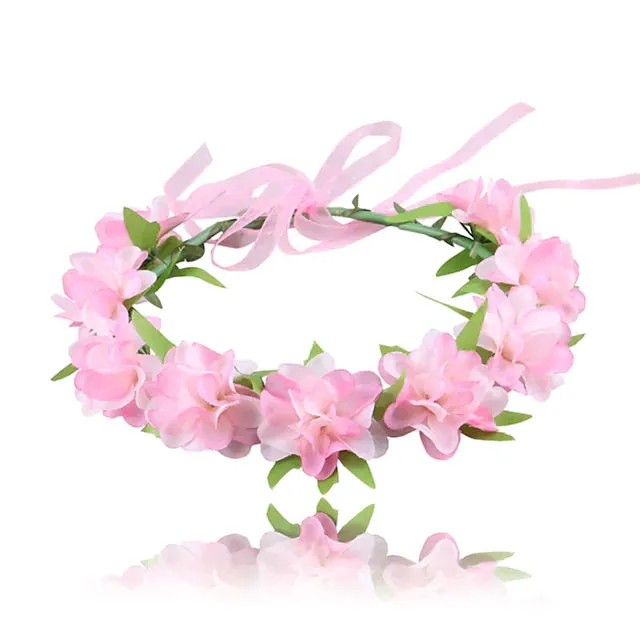 2-Pack: Girl's Floral Style Polyester Hair Accessories