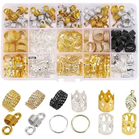 200-Pieces: Loc Hair Jewelry for Women Braids and Dreadlocks