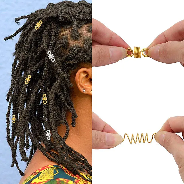 200-Pieces: Loc Hair Jewelry for Women Braids and Dreadlocks