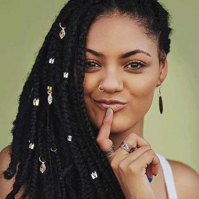 200-Pieces: Loc Hair Jewelry for Women Braids and Dreadlocks