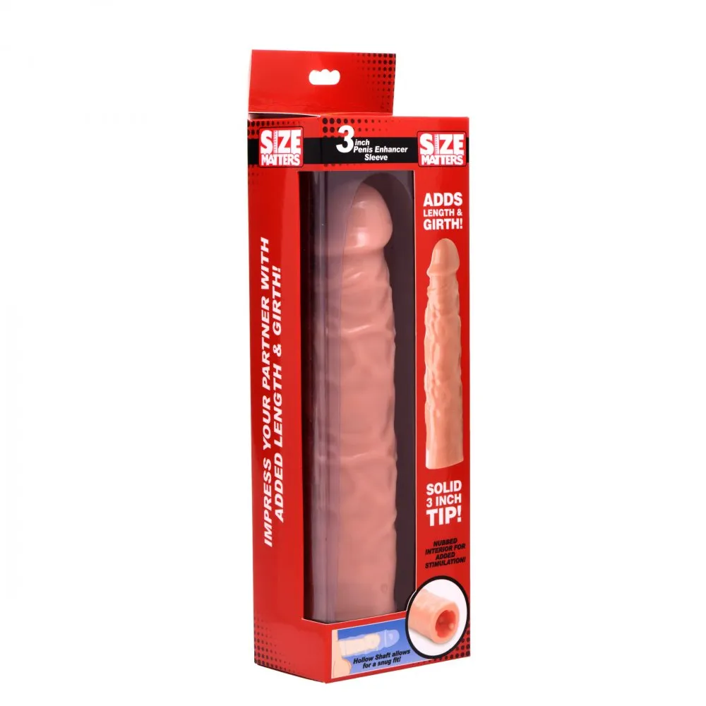 3 Inch Penis Enhancer Sleeve - Light