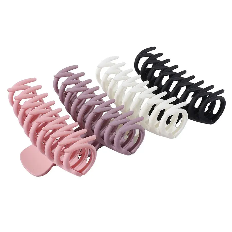 3/4PCS Hair Claw Clips 4 Inch Nonslip Large Crab Hairpins for Women Thin Hair Accessories Barrette Girls Hair Accessories Gifts