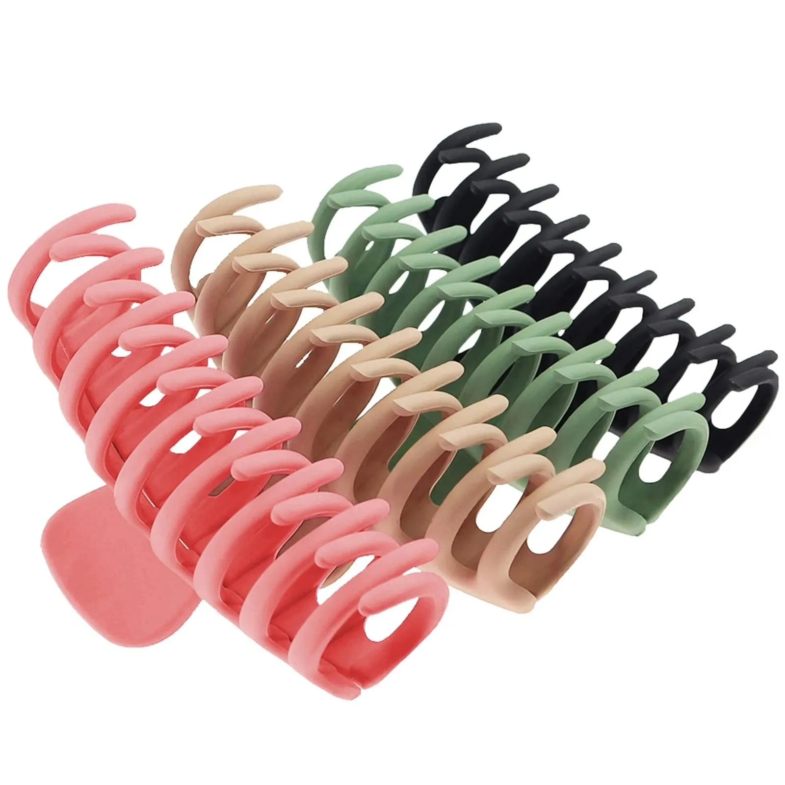 3/4PCS Hair Claw Clips 4 Inch Nonslip Large Crab Hairpins for Women Thin Hair Accessories Barrette Girls Hair Accessories Gifts