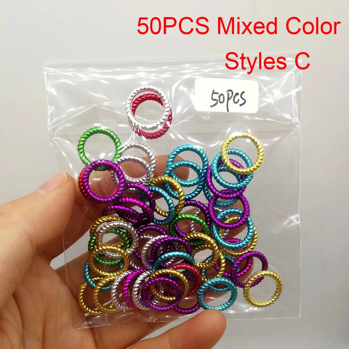 5Pcs/Pack Golden Silver Viking Spiral Charms Hair Braid Dread Dreadlock Beads Clips Cuffs Rings Jewelry Accessories