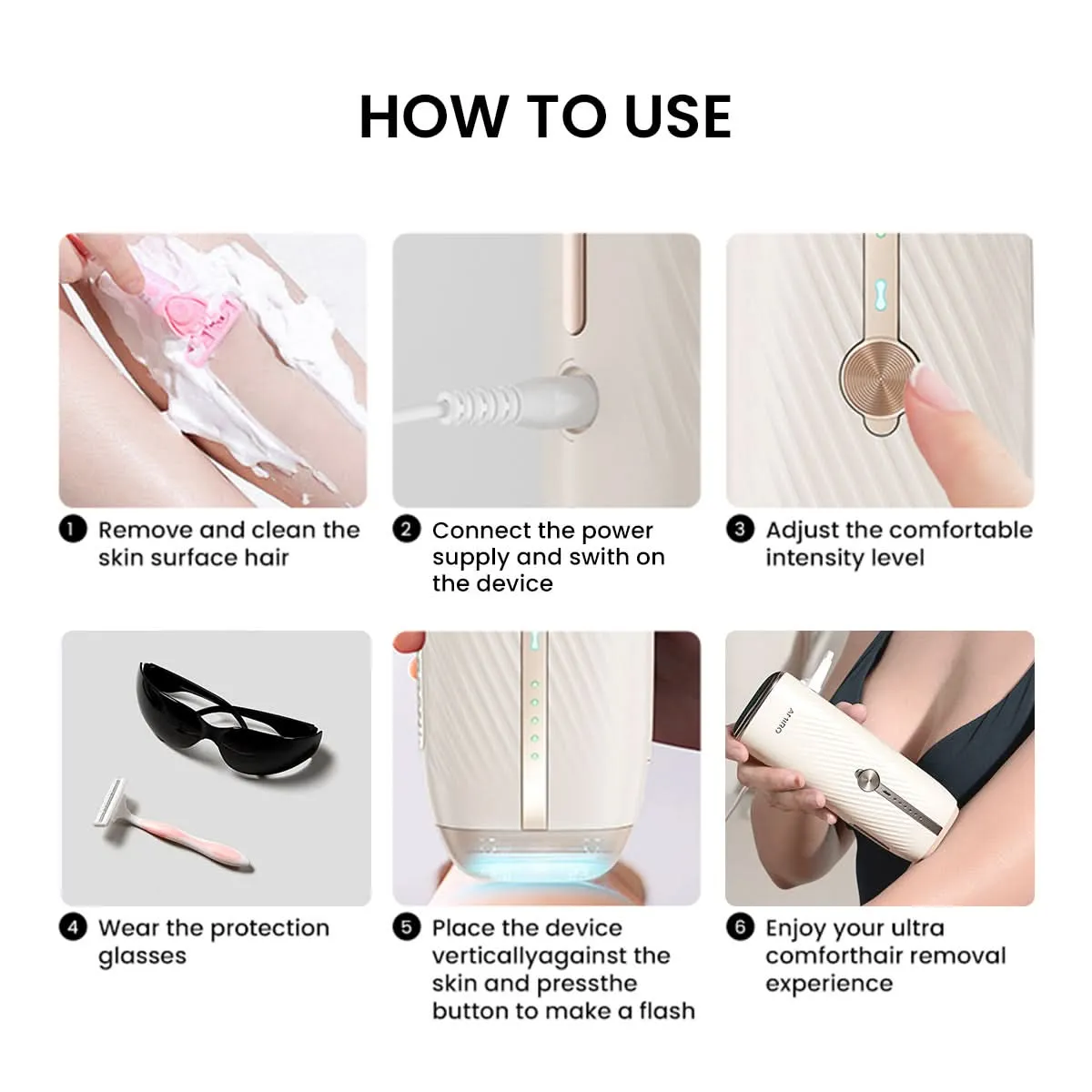 AMIRO IceSmooth Hair Removal IPL Device