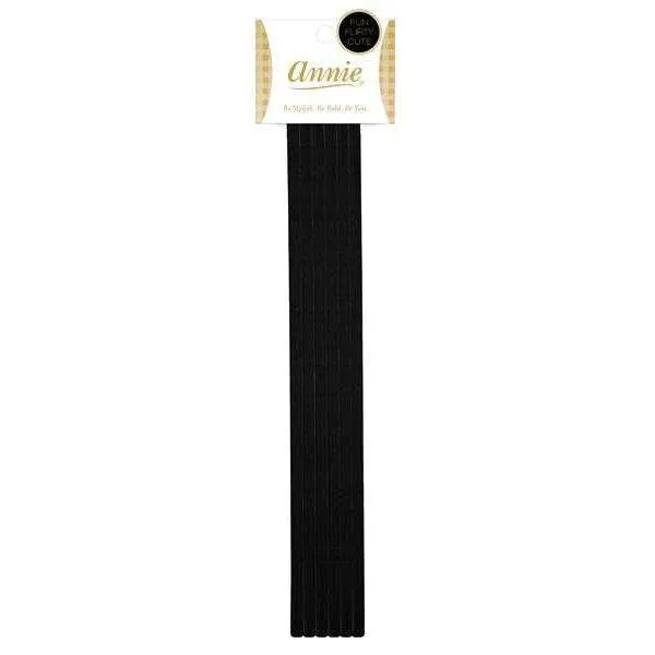 Annie Headband 6ct Black 6mm