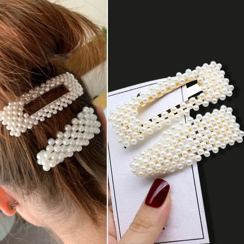 deanwangkt 6PCS Fashion Pearls Flower Chinese Hair Clips Pins For Girls Headwear Sweet Hairpins Hair Accessories Women