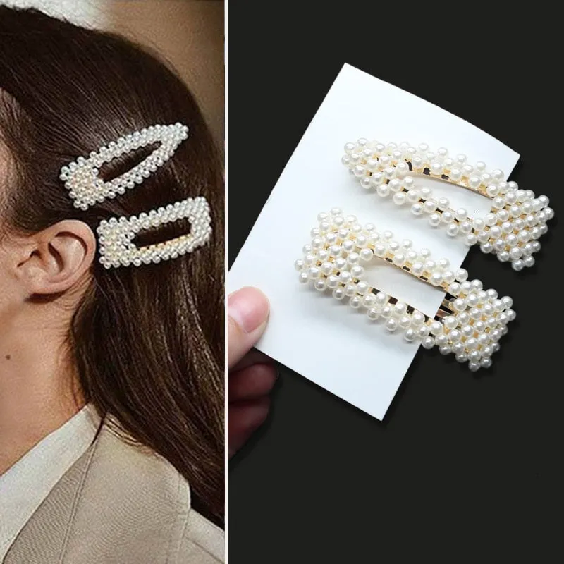 deanwangkt 6PCS Fashion Pearls Flower Chinese Hair Clips Pins For Girls Headwear Sweet Hairpins Hair Accessories Women