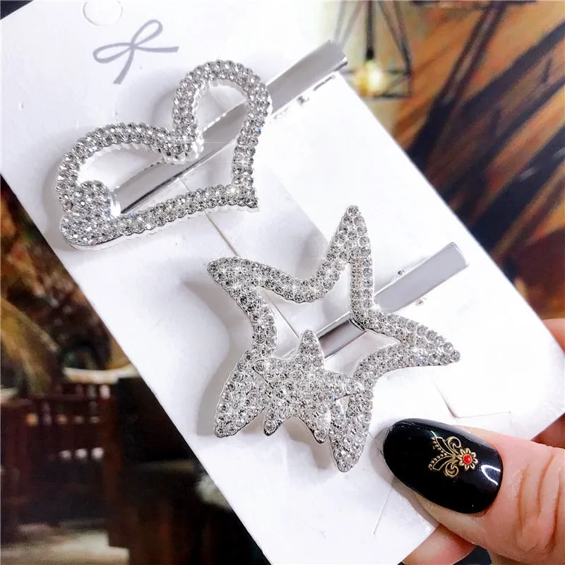 deanwangkt New  Hair Accessories Set For Women Fashion Crystal Simulation Pearl Hair Clips Headwear Jewelry 5PCS Hairpins Ornaments