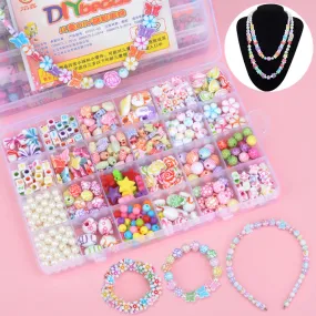 Diy Girls Jewelry Necklace Bracelet Beaded Educational Toys, TO0030