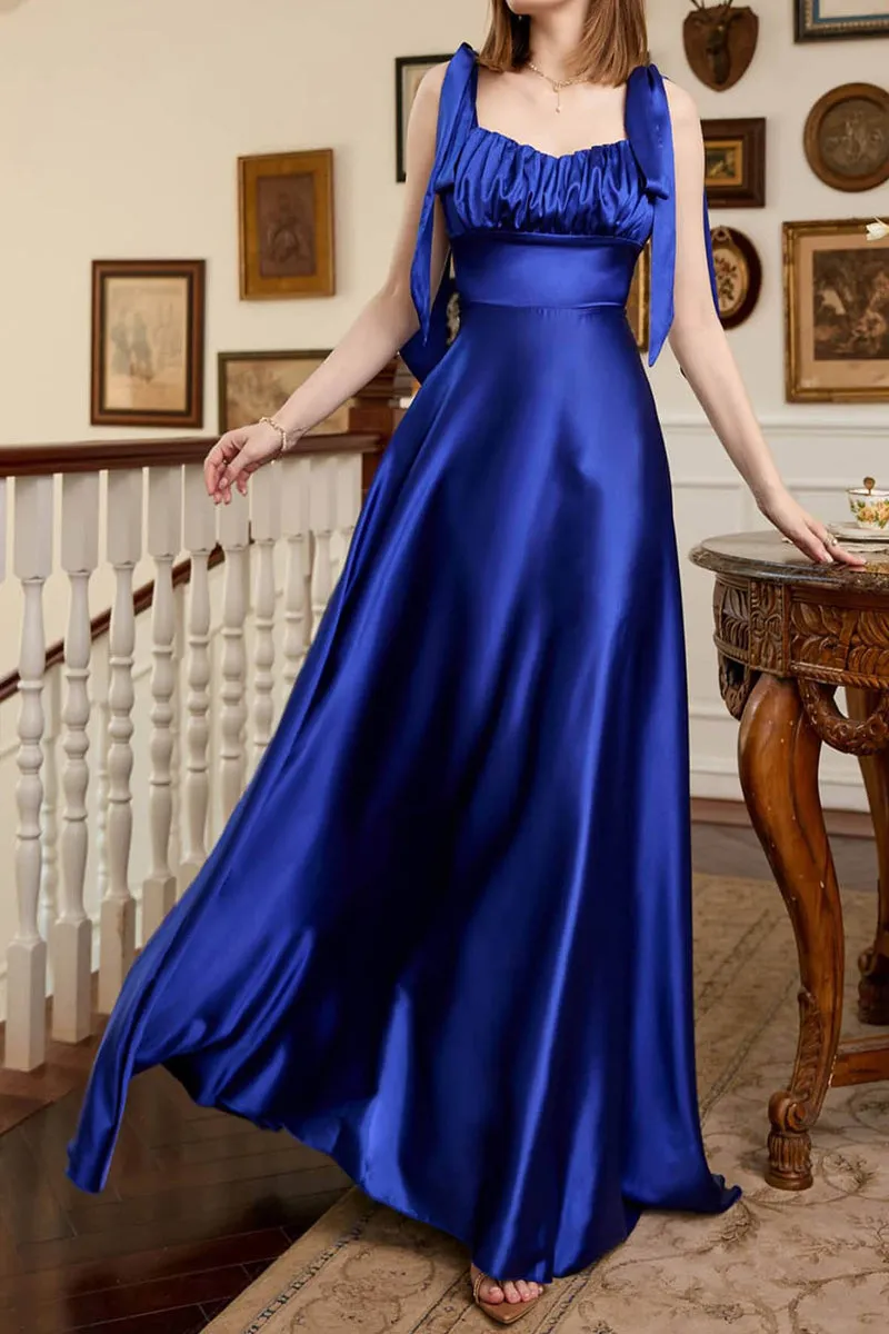 Elegant Formal Solid Frenulum Evening Dress Dresses