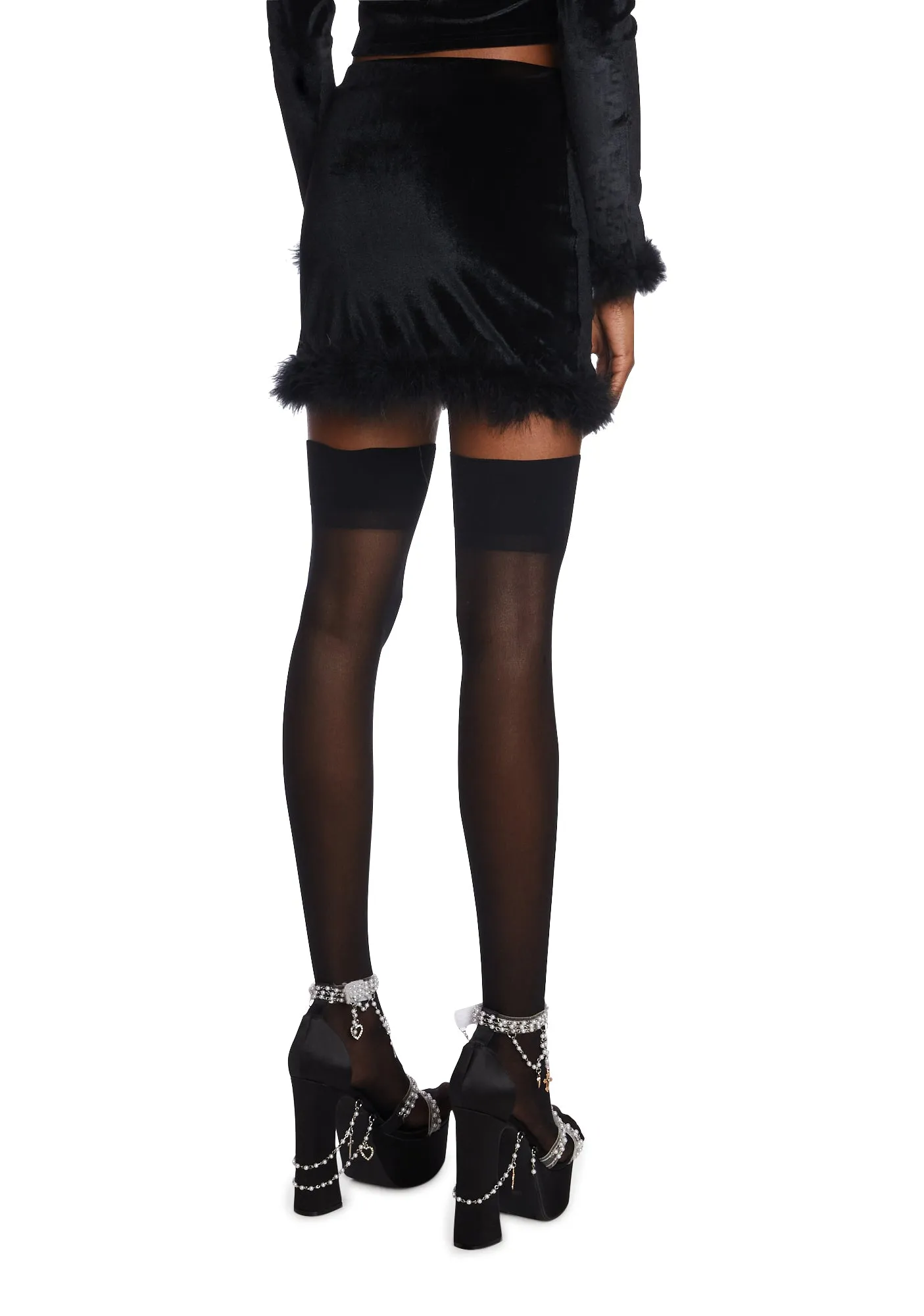 Filthy Femme Velvet Mini Skirt