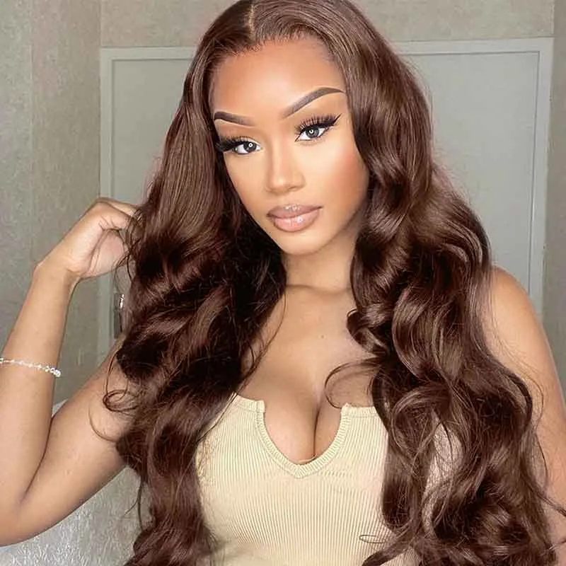 Glueless 6x5 Pre-Cut Lace Colored Easy-Wear Body Wave Human Hair Wig Beginner-Friendly