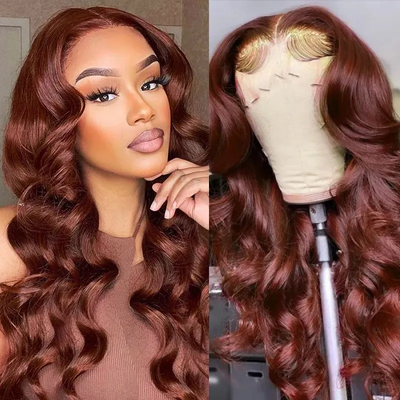 Glueless 6x5 Pre-Cut Lace Colored Easy-Wear Body Wave Human Hair Wig Beginner-Friendly