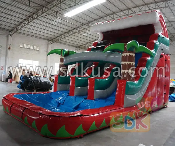 GWS-095 Red wave water slide