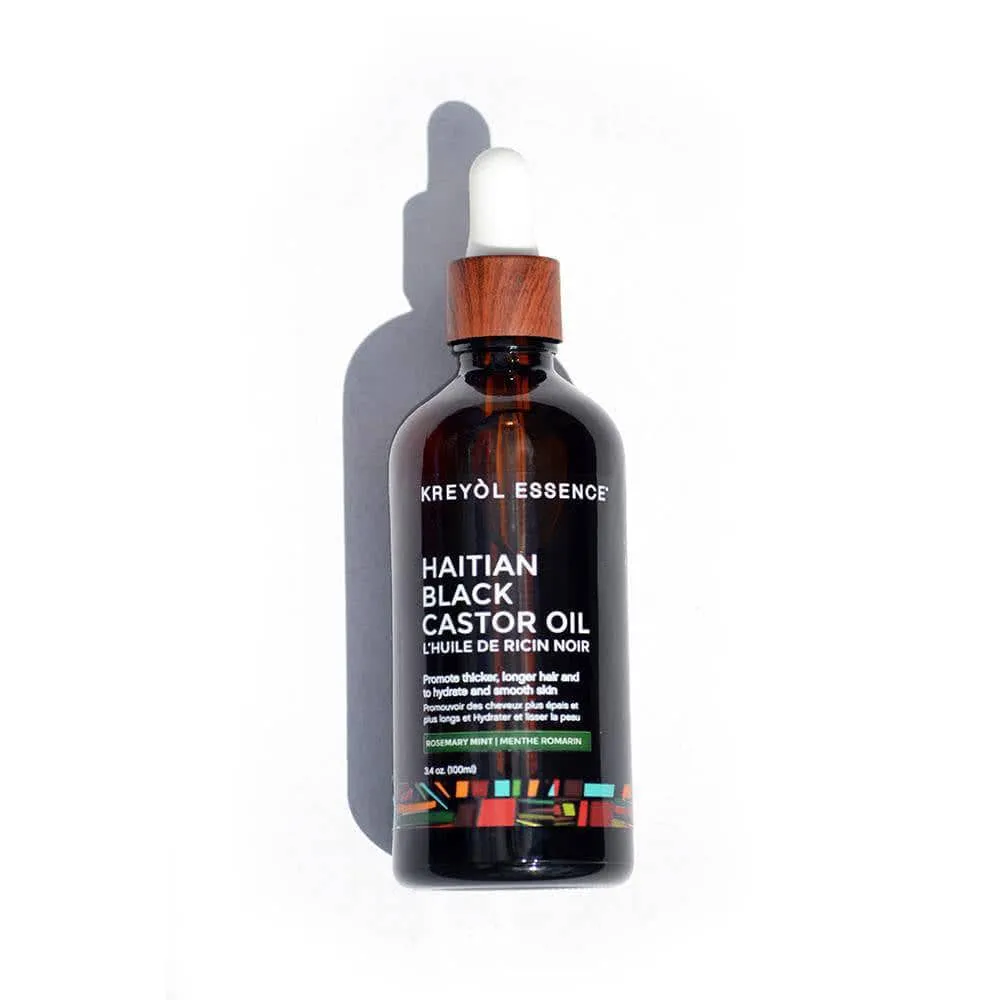 Haitian Black Castor Oil - Rosemary Peppermint (3.4oz) Super Size