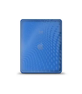 iLuv Flexi-Clear TPU Case with Dot Wave Pattern for iPad - Blue