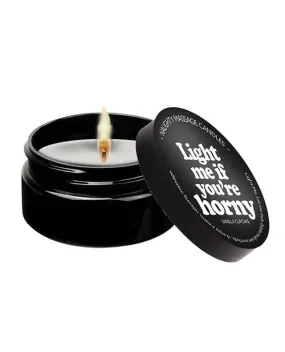 Kama Sutra Mini Massage Candle - 2 Oz Light Me If You're Horny