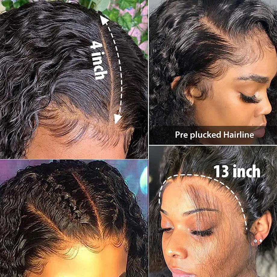 LovelyRLovely Deep Wave T Part Human Hair Wig