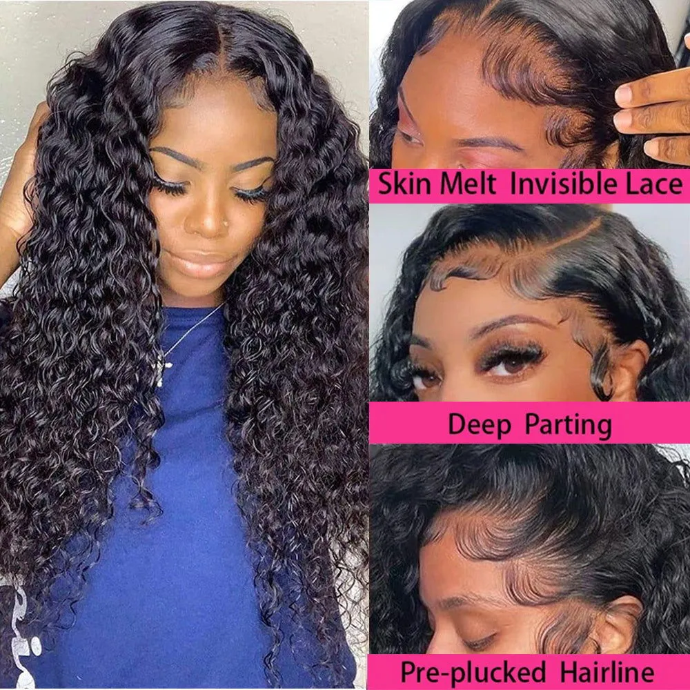 LovelyRLovely Deep Wave T Part Human Hair Wig