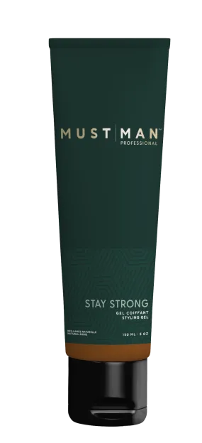 Must Man Stay Strong - Styling Gel , 5 Oz.