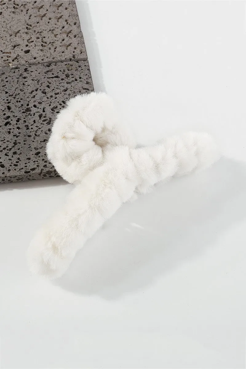 Plush Hair Claw Clip