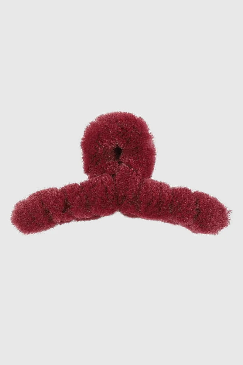 Plush Hair Claw Clip