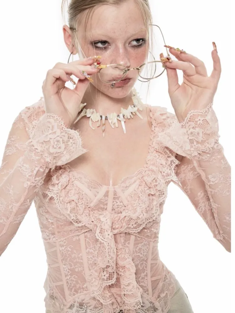 Romantic Summer Lace Fishbone Corset【s0000009422】