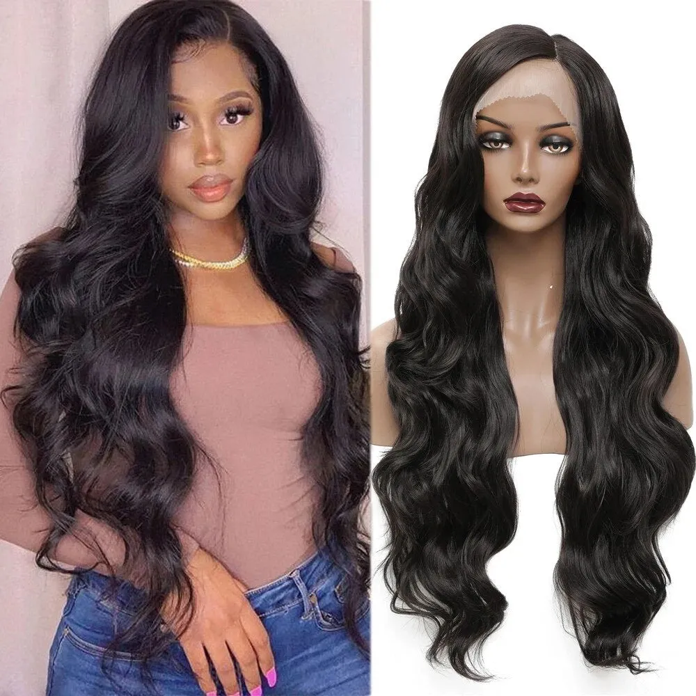 Side Part Lace Long Hair Wigs