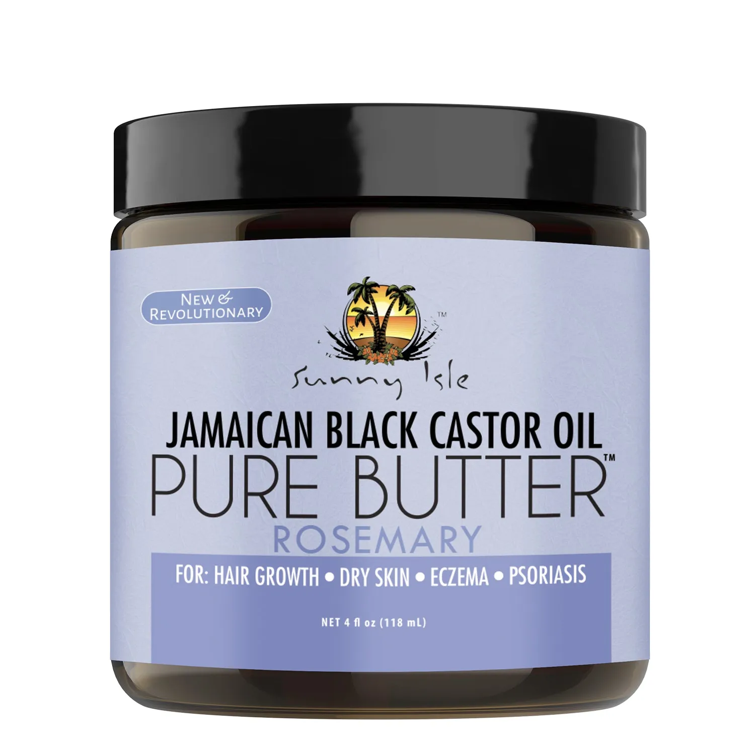 Sunny Isle ROSEMARY Jamaican Black Castor Oil PURE BUTTER 4oz