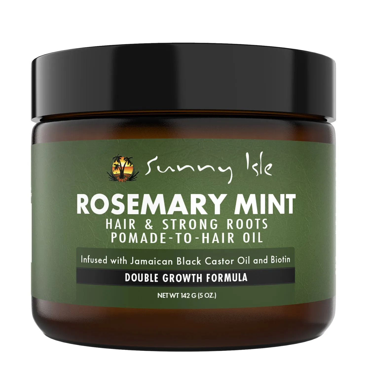 Sunny Isle Rosemary Mint Hair & Strong Roots Pomade-To-Hair Oil 5oz