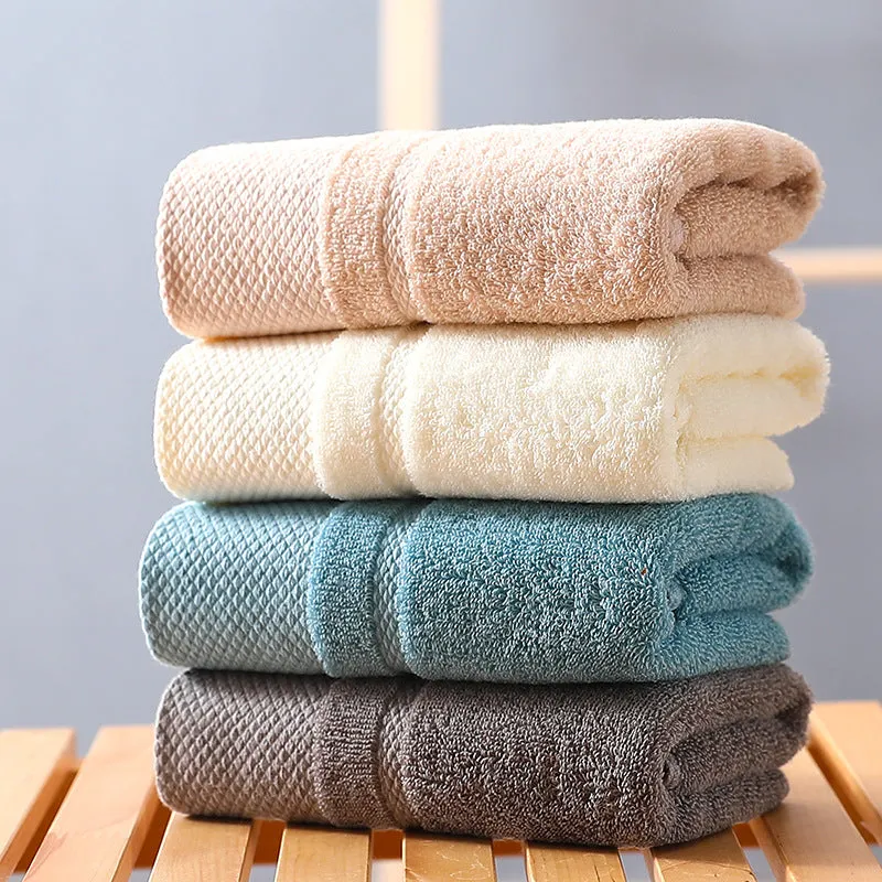 Thick and Lint-Free Solid Color Cotton Washcloth, HG0053