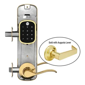 Yale Z-Wave Plus Assure Interconnected Key-Free Touchscreen Lockset, Augusta Lever, Right Handed, 5.5" Prep